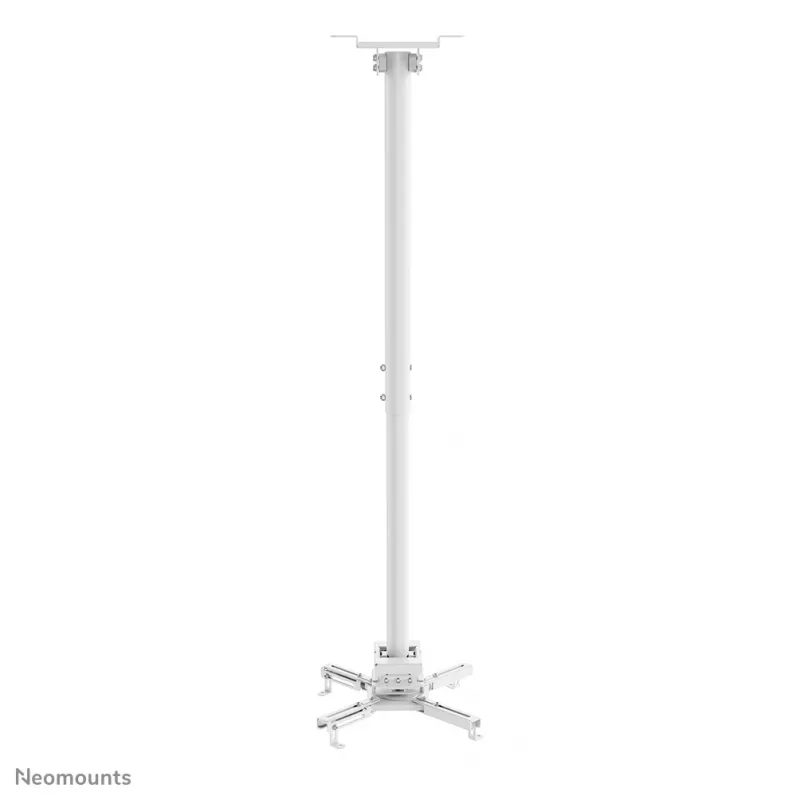 Soporte de techo para proyector Neomounts CL25-550WH1 – H 74,5-114,5 cm – Easy-Install – totalmente móvil