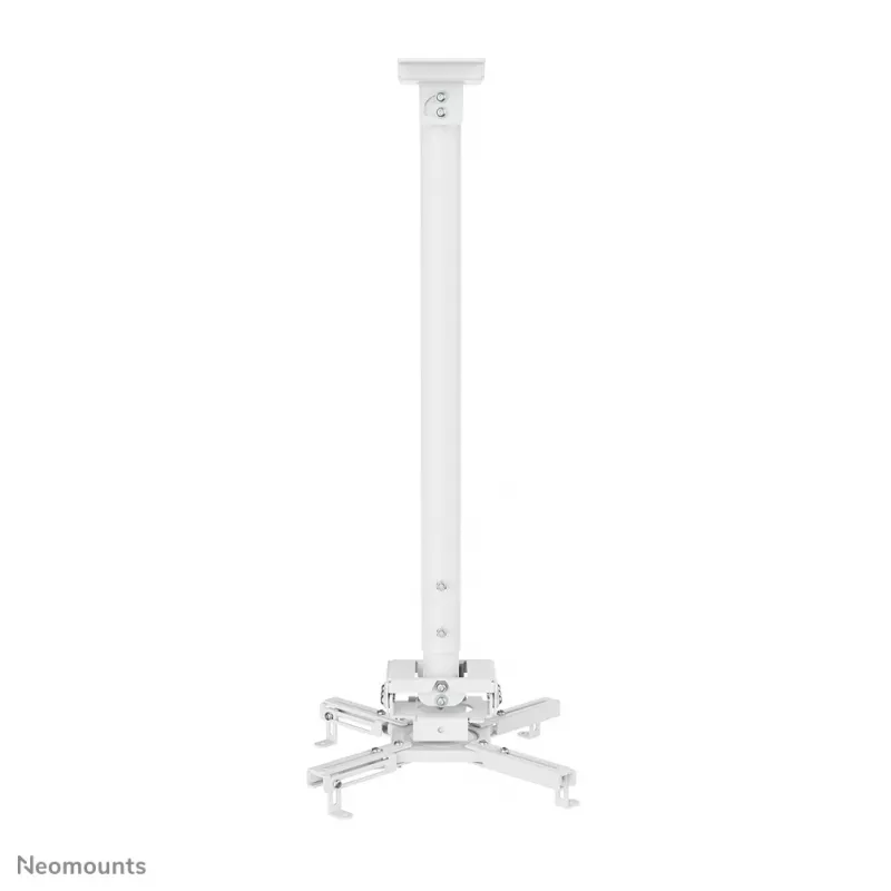 Soporte de techo para proyector Neomounts CL25-550WH1 – H 74,5-114,5 cm – Easy-Install – totalmente móvil