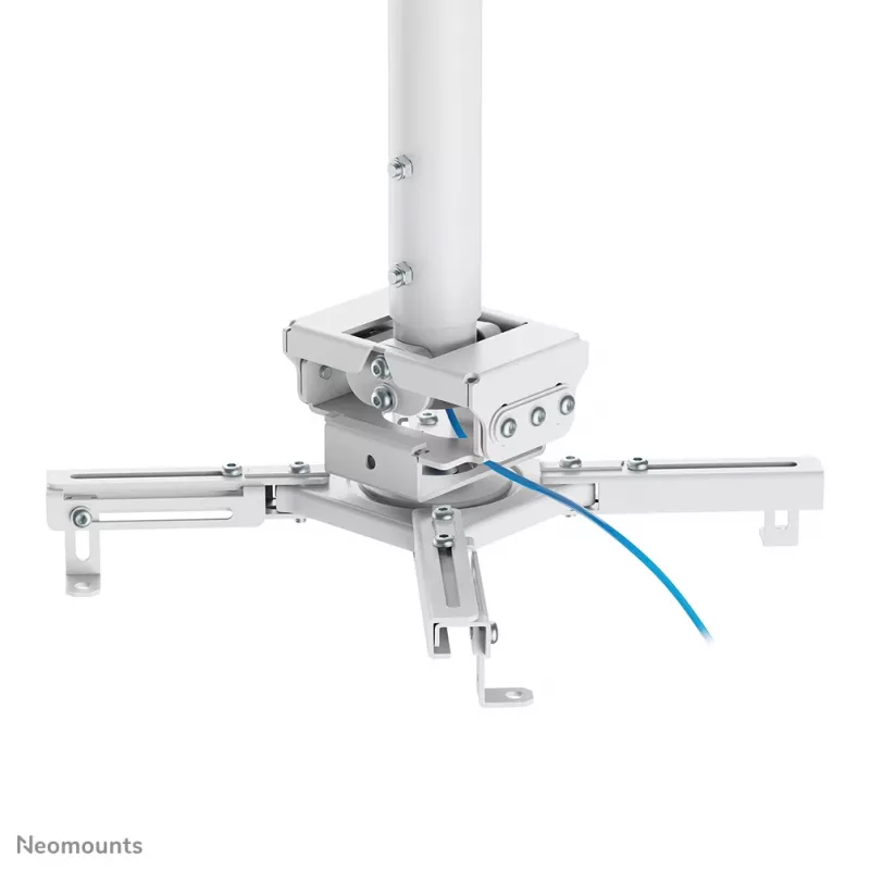 Soporte de techo para proyector Neomounts CL25-550WH1 – H 74,5-114,5 cm – Easy-Install – totalmente móvil