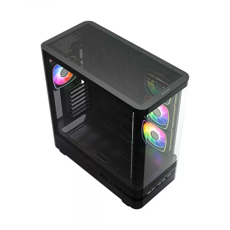 Caja de ordenador MODECOM VOLCANO AQ200 ARGB MIDI negra