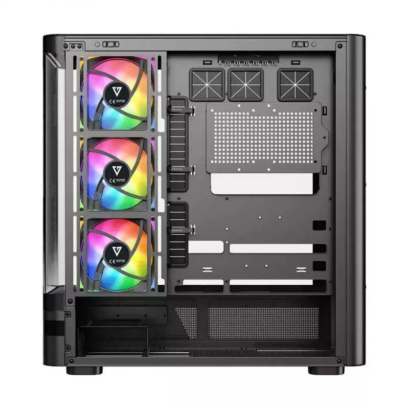 Caja de ordenador MODECOM VOLCANO AQ200 ARGB MIDI negra