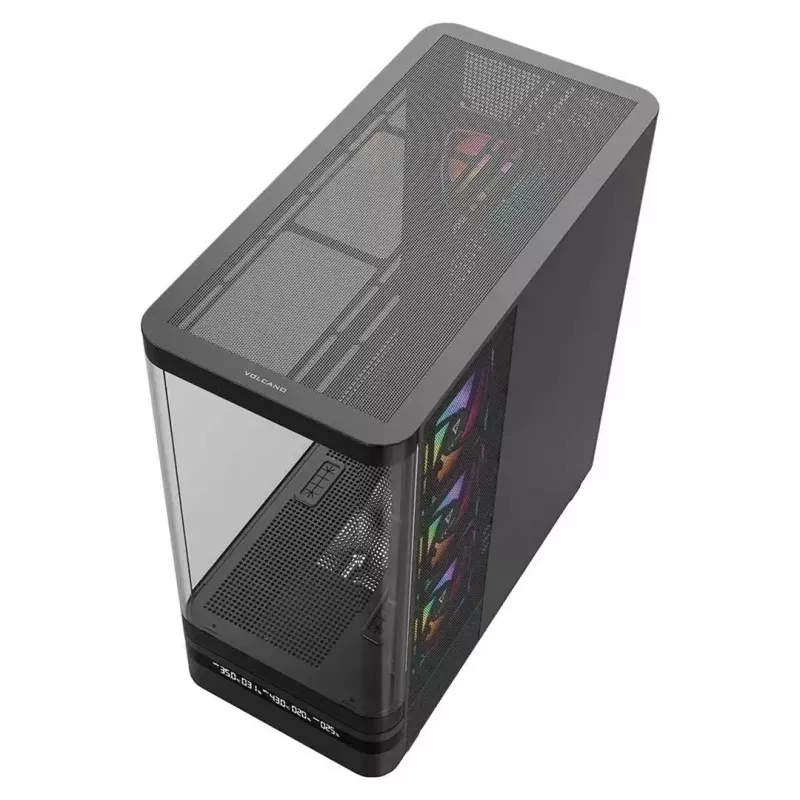 Caja de ordenador MODECOM VOLCANO AQ200 ARGB MIDI negra