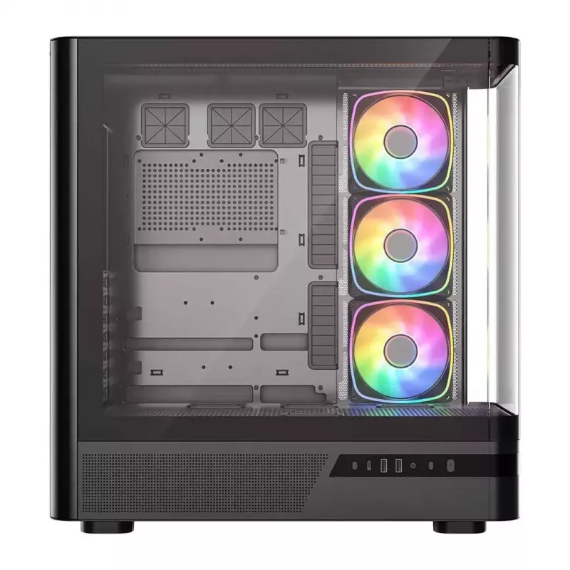 Caja de ordenador MODECOM VOLCANO AQ200 ARGB MIDI negra