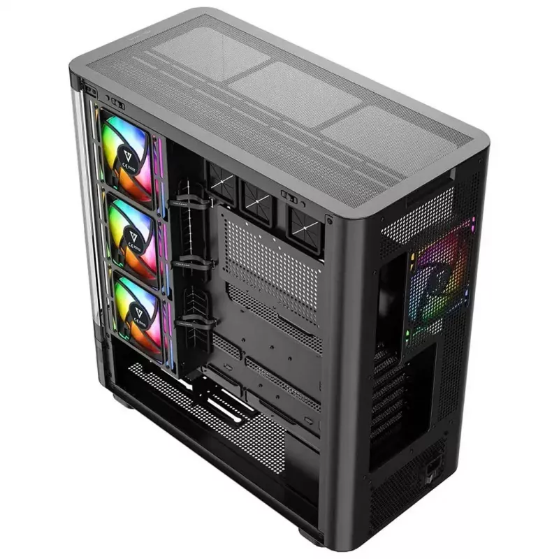 Caja de ordenador MODECOM VOLCANO AQ200 ARGB MIDI negra