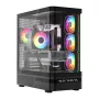 Caja de ordenador MODECOM VOLCANO AQ200 ARGB MIDI negra