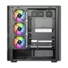 Caja de PC MODECOM VOLCANO AQ400 ARGB MIDI negra — MODECOM MC-A-AQ400-4FA-B