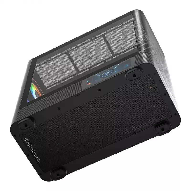 Caja de PC MODECOM VOLCANO AQ400 ARGB MIDI negra — MODECOM MC-A-AQ400-4FA-B