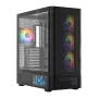 Caja de PC MODECOM VOLCANO AQ400 ARGB MIDI negra — MODECOM MC-A-AQ400-4FA-B