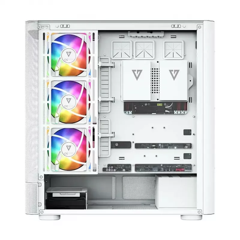 Caja de ordenador MODECOM VOLCANO AQ400 ARGB MIDI Tower, blanca