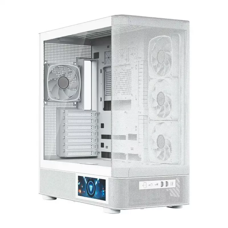 Caja de ordenador MODECOM VOLCANO AQ400 ARGB MIDI Tower, blanca