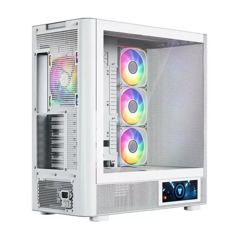 Caja de ordenador MODECOM VOLCANO AQ400 ARGB MIDI Tower, blanca