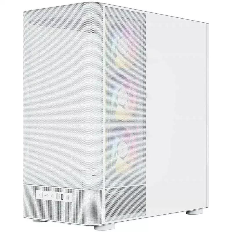 Caja de ordenador MODECOM VOLCANO AQ400 ARGB MIDI Tower, blanca