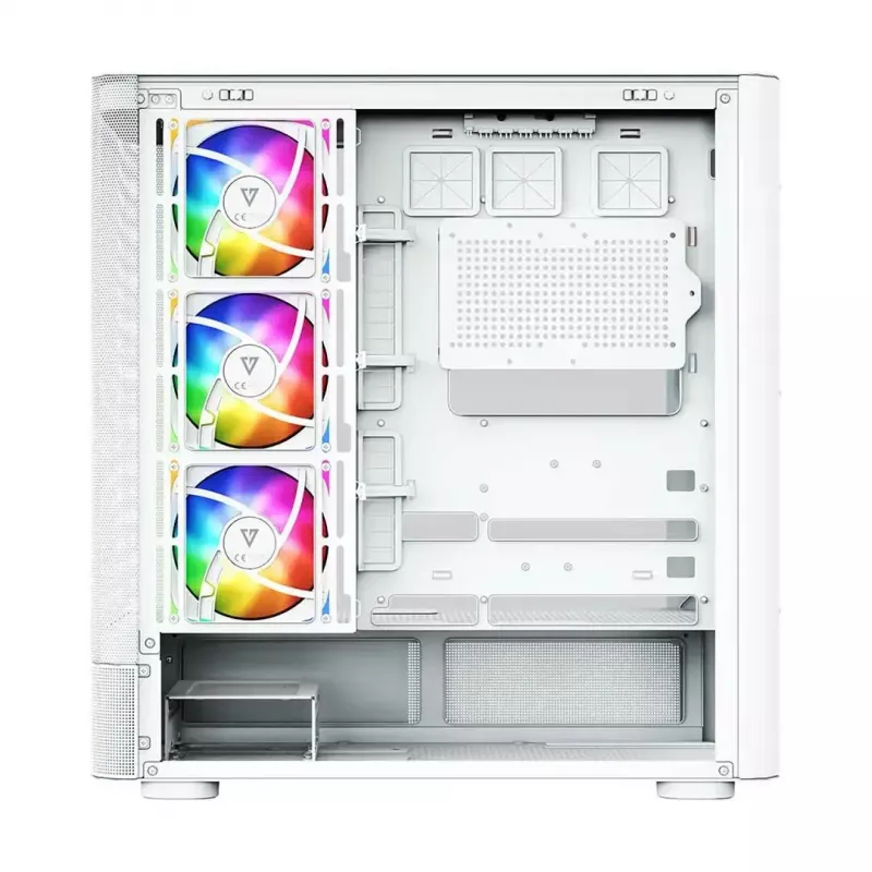 Caja de ordenador MODECOM VOLCANO AQ400 ARGB MIDI Tower, blanca