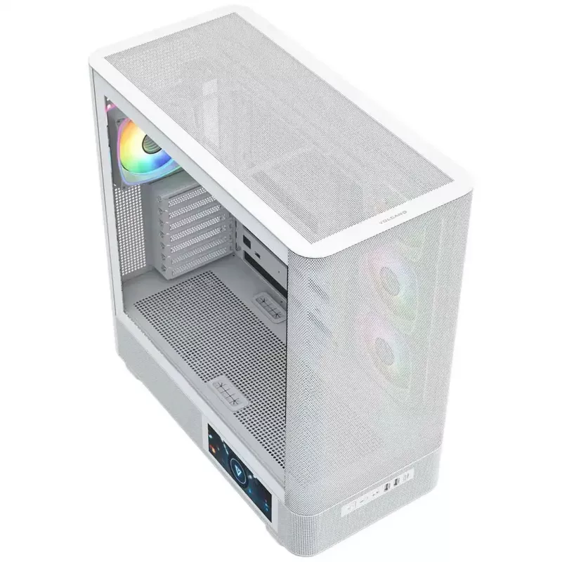 Caja de ordenador MODECOM VOLCANO AQ400 ARGB MIDI Tower, blanca