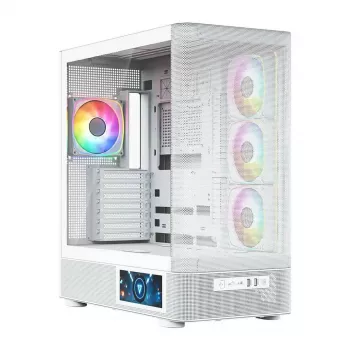 Caja de ordenador MODECOM VOLCANO AQ400 ARGB MIDI Tower, blanca