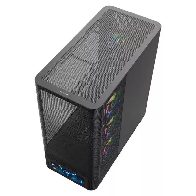Caja de ordenador MODECOM VOLCANO AQ500 ARGB MIDI negra