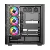 Caja de ordenador MODECOM VOLCANO AQ500 ARGB MIDI negra