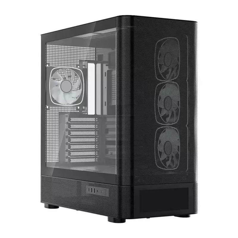 Caja de ordenador MODECOM VOLCANO AQ500 ARGB MIDI negra