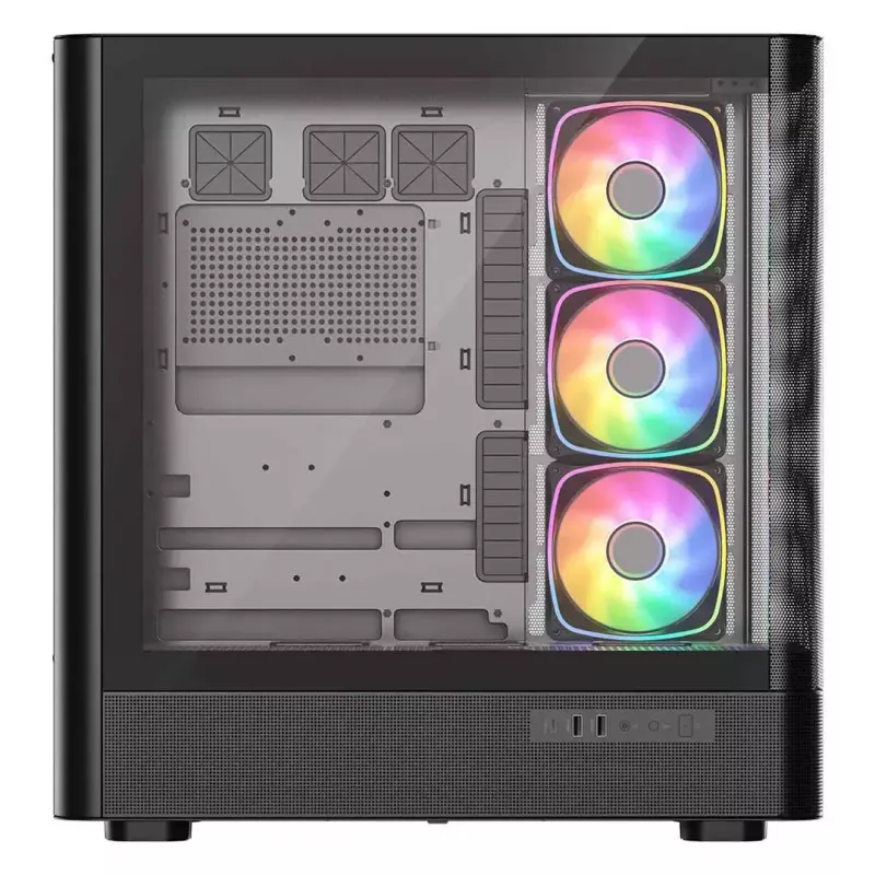 Caja de ordenador MODECOM VOLCANO AQ500 ARGB MIDI negra
