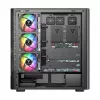 Caja de ordenador MODECOM VOLCANO AQ500 ARGB MIDI negra