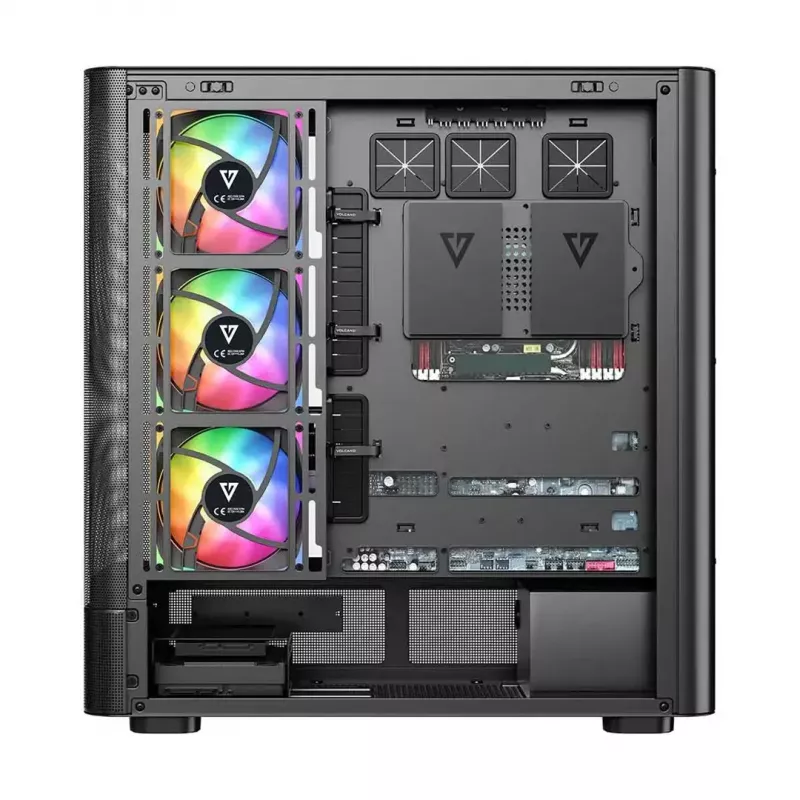 Caja de ordenador MODECOM VOLCANO AQ500 ARGB MIDI negra