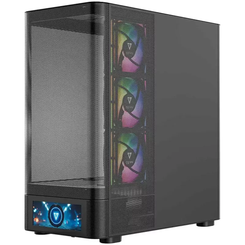 Caja de ordenador MODECOM VOLCANO AQ500 ARGB MIDI negra