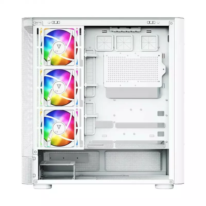 Caja de ordenador MODECOM VOLCANO AQ500 ARGB MIDI blanca