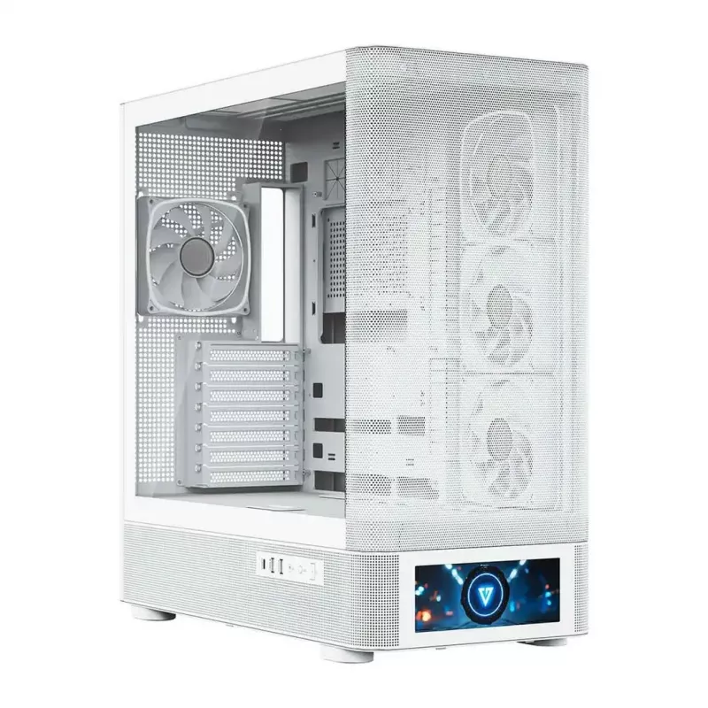 Caja de ordenador MODECOM VOLCANO AQ500 ARGB MIDI blanca