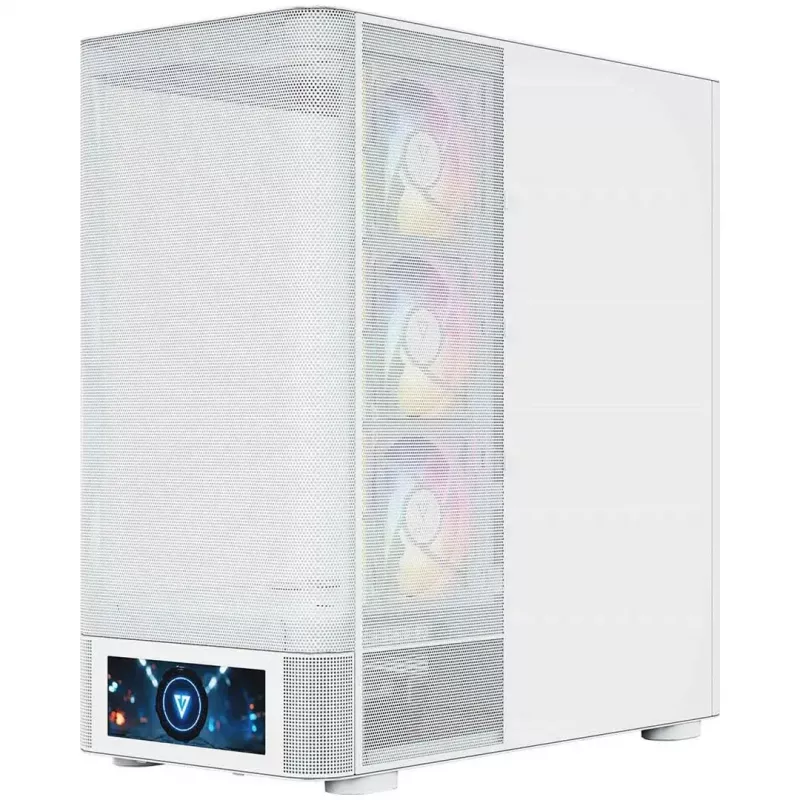 Caja de ordenador MODECOM VOLCANO AQ500 ARGB MIDI blanca
