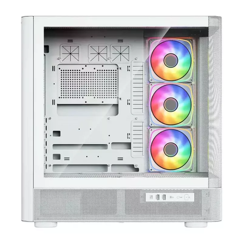 Caja de ordenador MODECOM VOLCANO AQ500 ARGB MIDI blanca