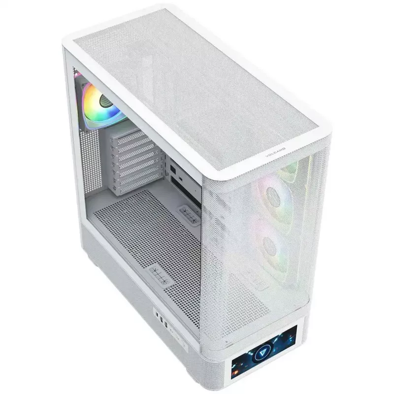 Caja de ordenador MODECOM VOLCANO AQ500 ARGB MIDI blanca