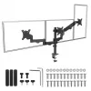 Soporte de monitor MACLEAN MC-137 — resorte de gas, para 3 monitores 17