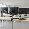 Soporte de monitor MACLEAN MC-137 — resorte de gas, para 3 monitores 17