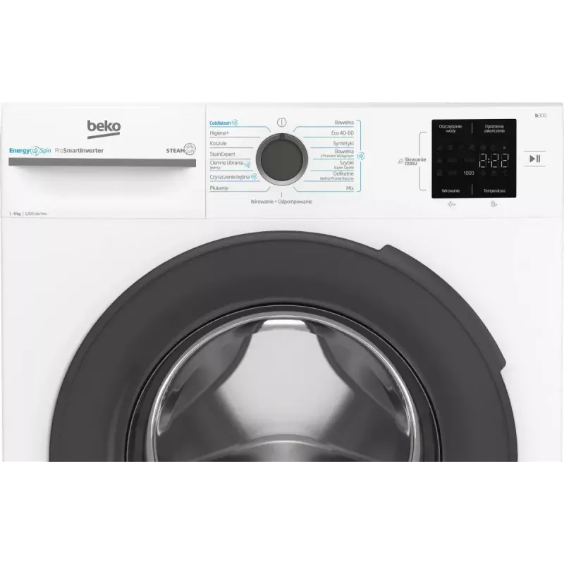 Lavadora BEKO BM3WFU39215WAR 9 kg, clase de eficiencia energética A