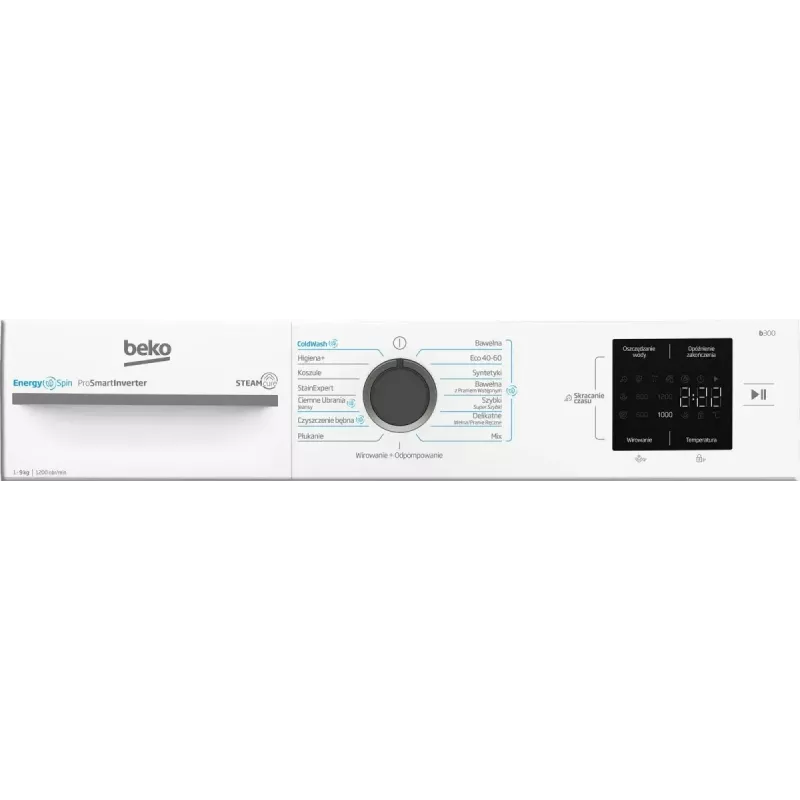 Lavadora BEKO BM3WFU39215WAR 9 kg, clase de eficiencia energética A