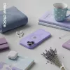Funda MagSafe magnética Crong Hybrid Matte para iPhone 17 — lavanda translúcido, PC+TPU