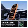 Funda MagSafe magnética Crong Hybrid Matte para iPhone 17 Pro — PC+TPU, naranja translúcido