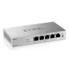 Switch gestionado L2 Gigabit PoE de sobremesa Zyxel GS1200-5HPV3 — 5x Gigabit (10/100/1000), PoE, entrada DC, capacidad de conmutación 10 Gbit/s
