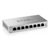 Switch gestionado L2 Gigabit Ethernet Zyxel GS1200-8V3 — 8x RJ-45 10/100/1000, 16 Gbit/s, MAC 4000, sobremesa, gris