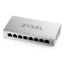 Switch gestionado L2 Gigabit Ethernet Zyxel GS1200-8V3 — 8x RJ-45 10/100/1000, 16 Gbit/s, MAC 4000, sobremesa, gris