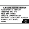 Set de construcción Cobi Blocks Junkers JU 87D-3 Stuka 556 piezas