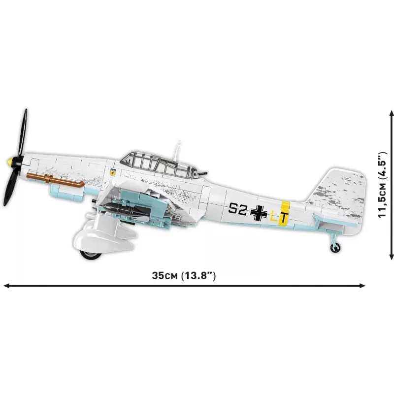 Set de construcción Cobi Blocks Junkers JU 87D-3 Stuka 556 piezas