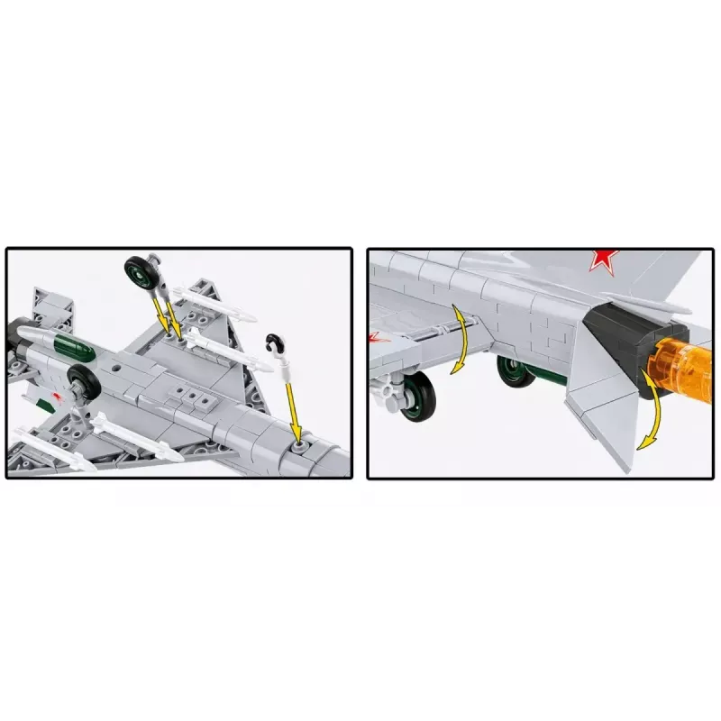 Bloques de construcción Cobi MiG-21 MF set de 381 bloques — maqueta de juguete para montar