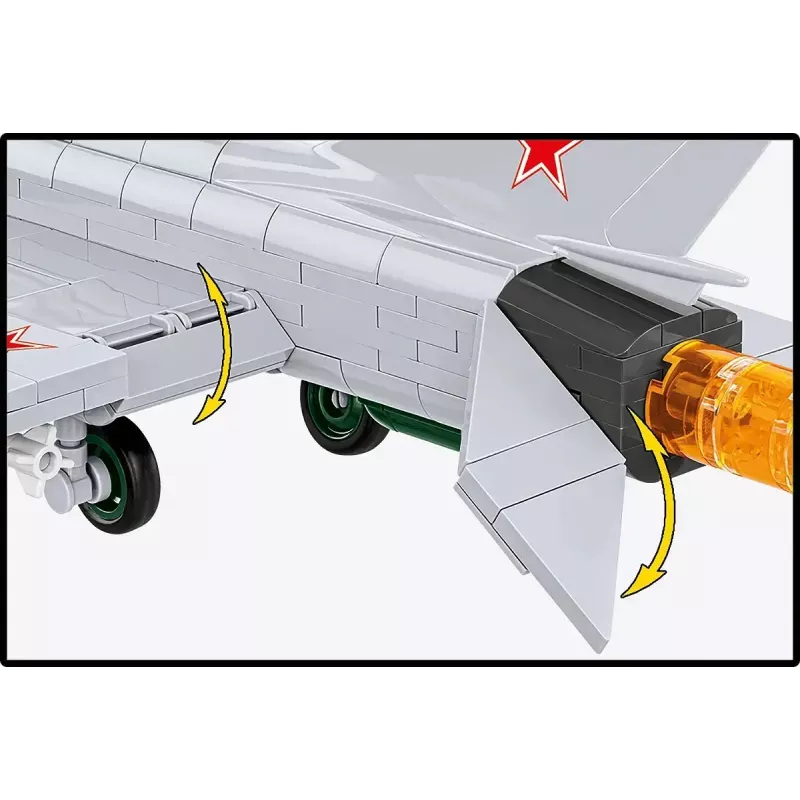 Bloques de construcción Cobi MiG-21 MF set de 381 bloques — maqueta de juguete para montar