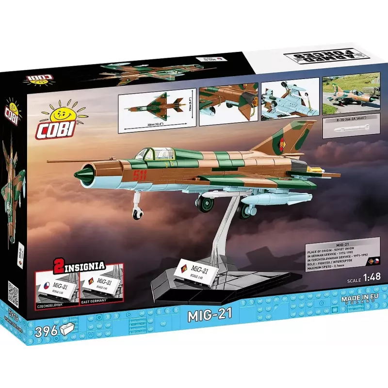 Maqueta Cobi MiG-21 396 piezas — set de construcción Cobi Blocks