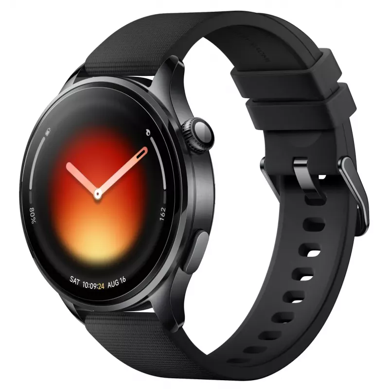 Smartwatch Xiaomi Watch 5 — AMOLED 1,54 inch 480x480, Bluetooth 5.4, sumergible, medidor de frecuencia cardíaca, Negro