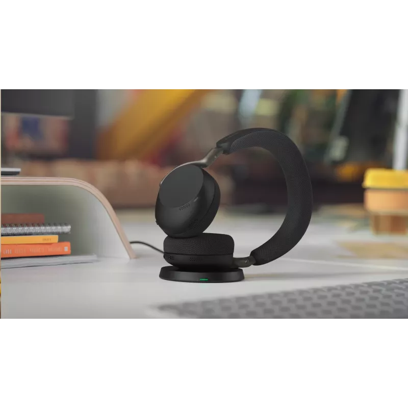 Jabra Evolve3 75 - UC Link390a - Negro, inalámbrico, 20 - 20000 Hz, telefonía/música, 180 g, auricular, Negro