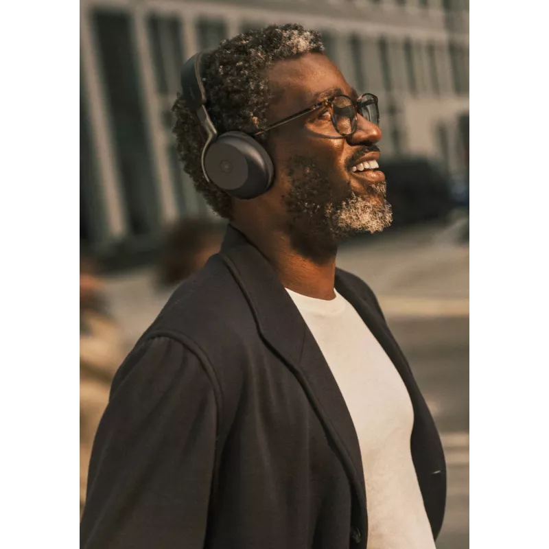 Jabra Evolve3 75 - MS Link390c - Negro, inalámbrico, 20 - 20000 Hz, telefonía/música, 180 g, auricular, Negro