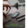 Caja para SSD M.2 NVMe ICY BOX con USB 3.2 Gen 2 Type-C e iluminación RGB