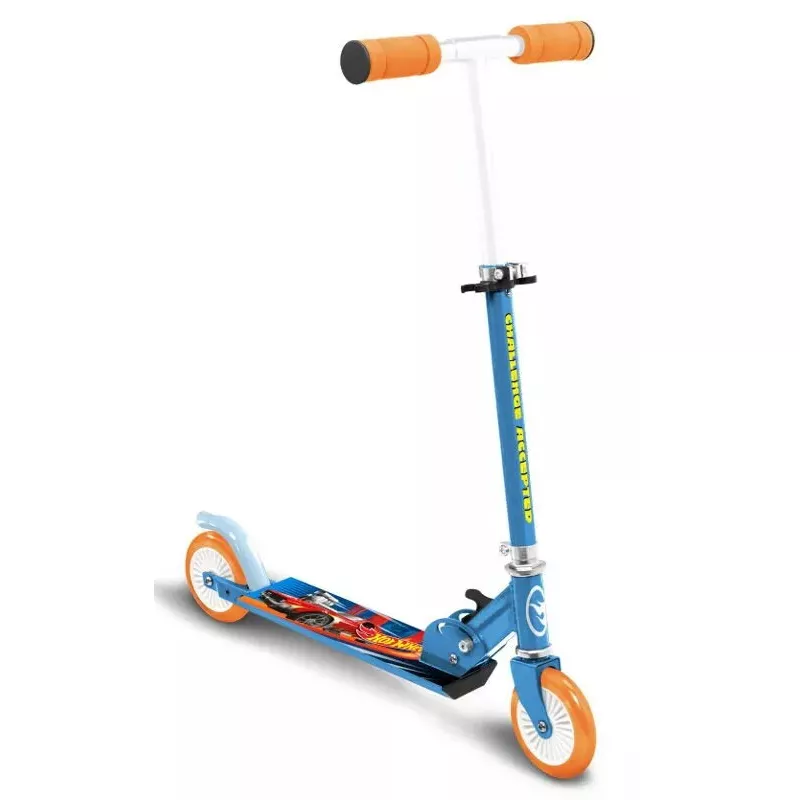 Patinete Pulio Hot Wheels Stamp 106500042 — 2 ruedas, altura del manillar ajustable